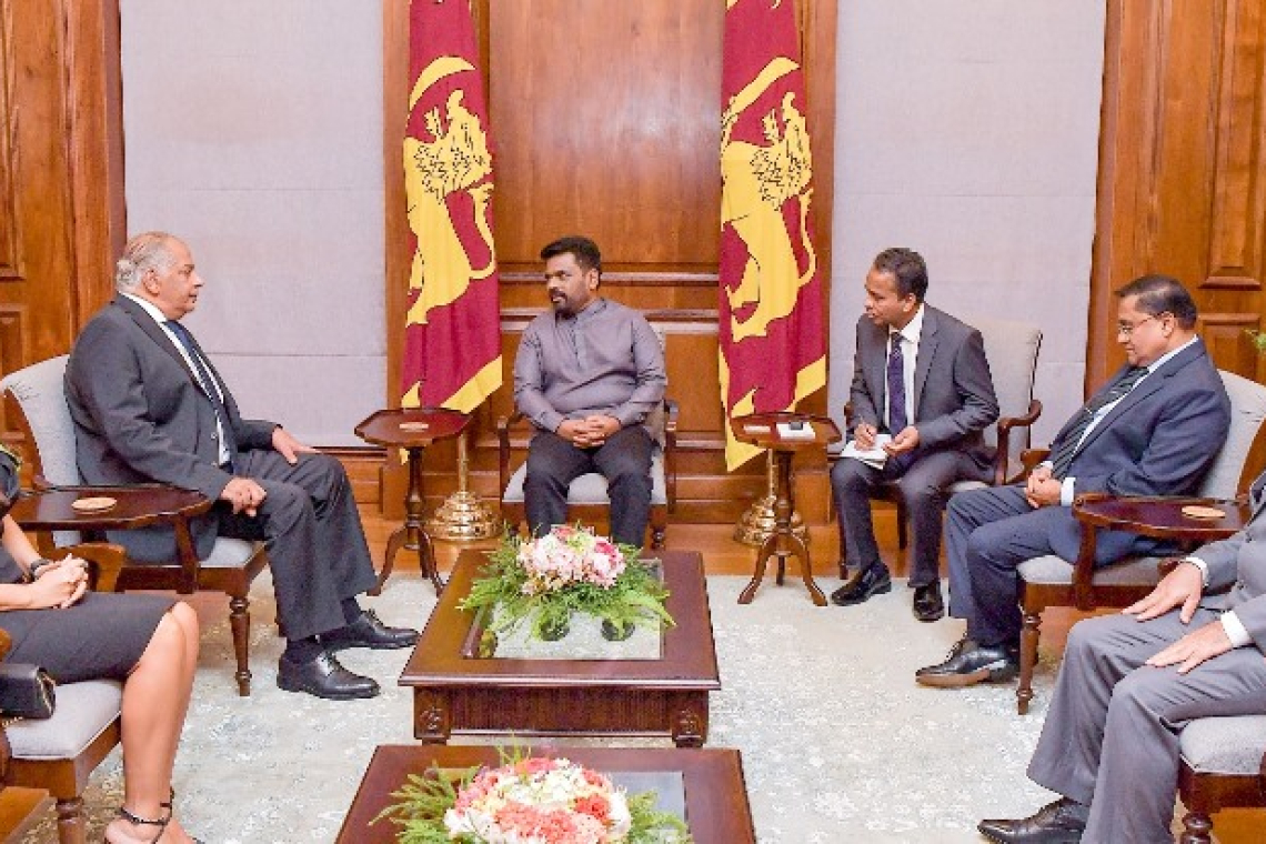 ශ්‍රී ලංකාවේ අරාබි තානාපතිවරුන්ගේ කවුන්සිලය සහ ජනපති අතර හමුවක්